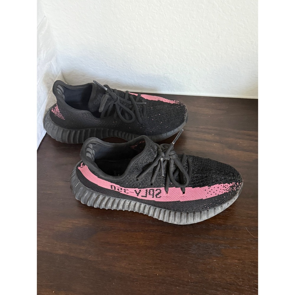Adidas Yeezy Boost 350 V2 Core Black Pink Mens 5 Womens 6.5